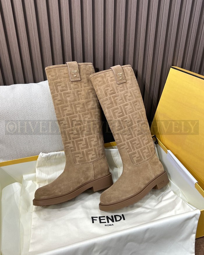 펜디 필로 모노그램 니 하이 부츠