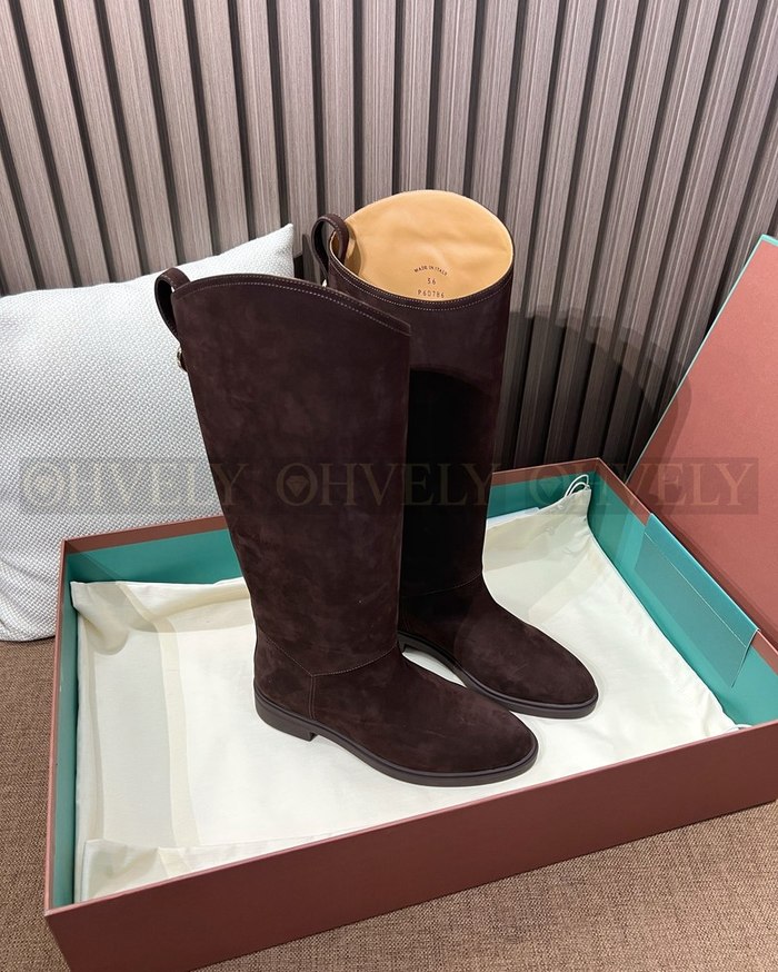 로로피아나 킬다 부츠 스웨이드