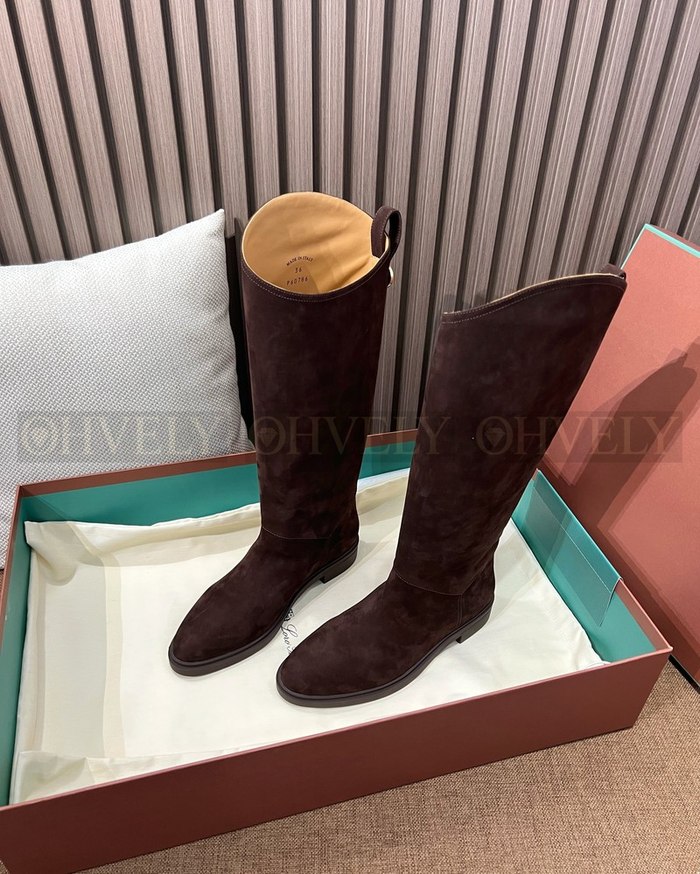 로로피아나 킬다 부츠 스웨이드