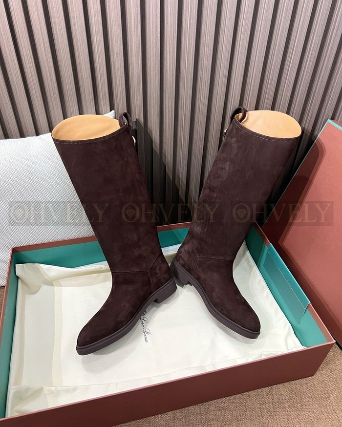 로로피아나 킬다 부츠 스웨이드