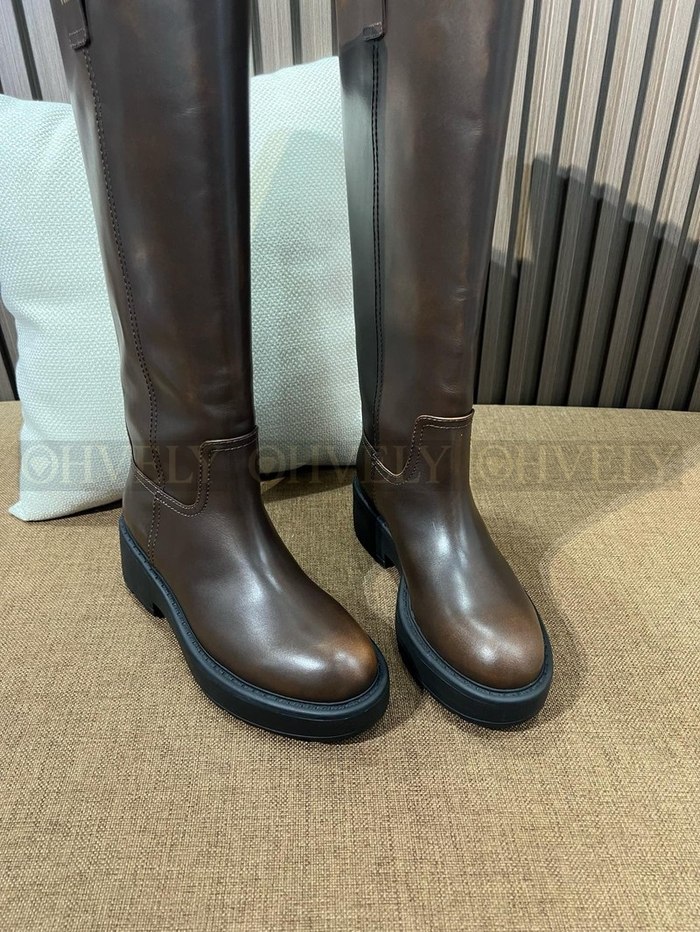 미우미우 퓌메 가죽 부츠