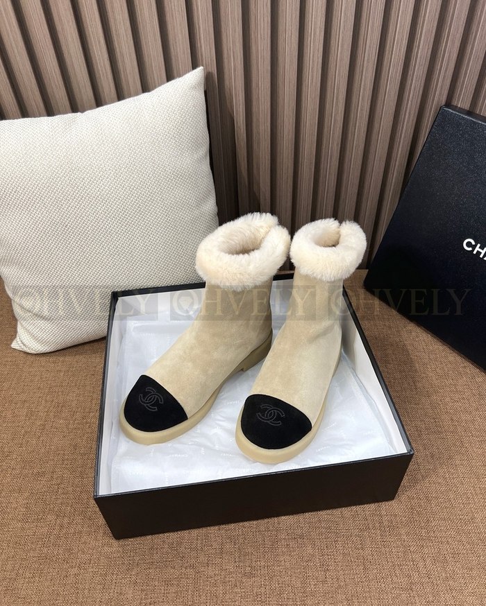 샤넬 스노우 첼시 부츠