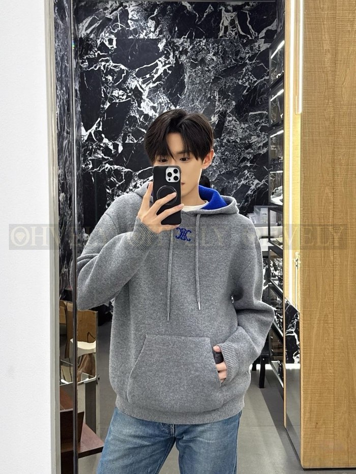 【 ZP 】Celine 후드 티셔츠 그레이 (매장가 450만원)
