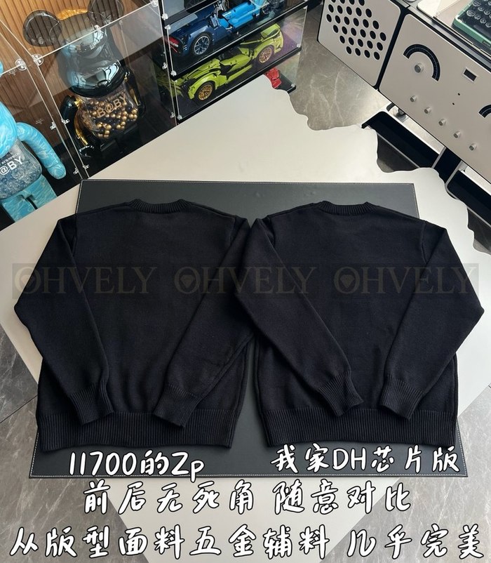 【 ZP 】FENDI 블랙 니트 맨투맨 티셔츠 (매장가 234만원)