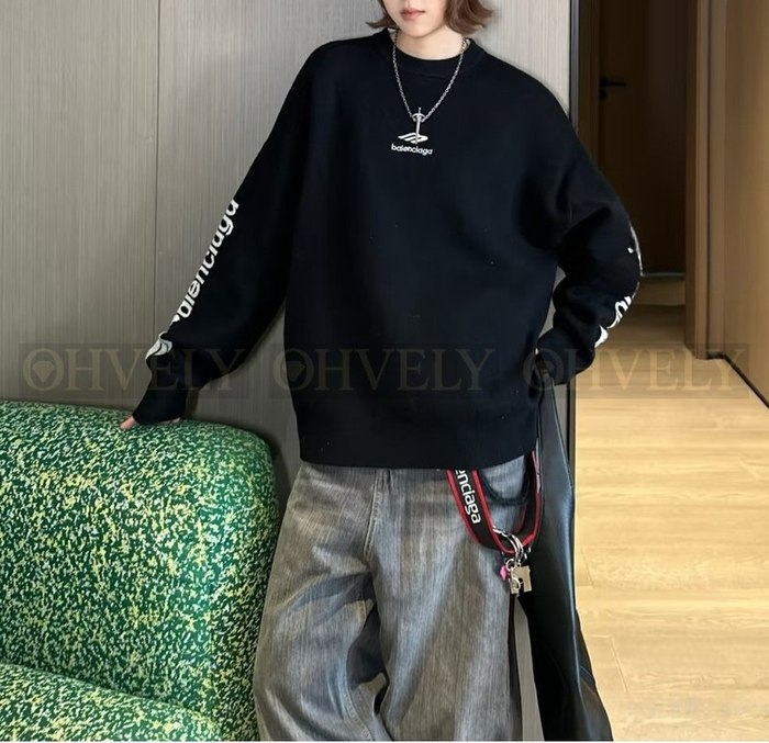 【 ZP 】BALENCIAGA 맨투맨 블랙 (매장가 288만원)