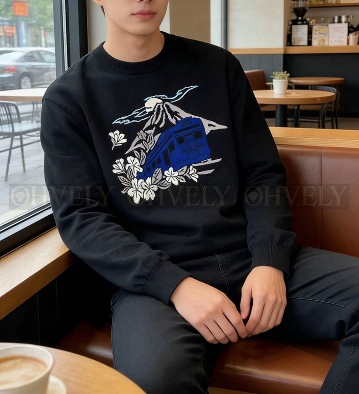 【 ZP 】LOUIS VUITTON 니트 맨투맨 블랙 (매장가 242만원)