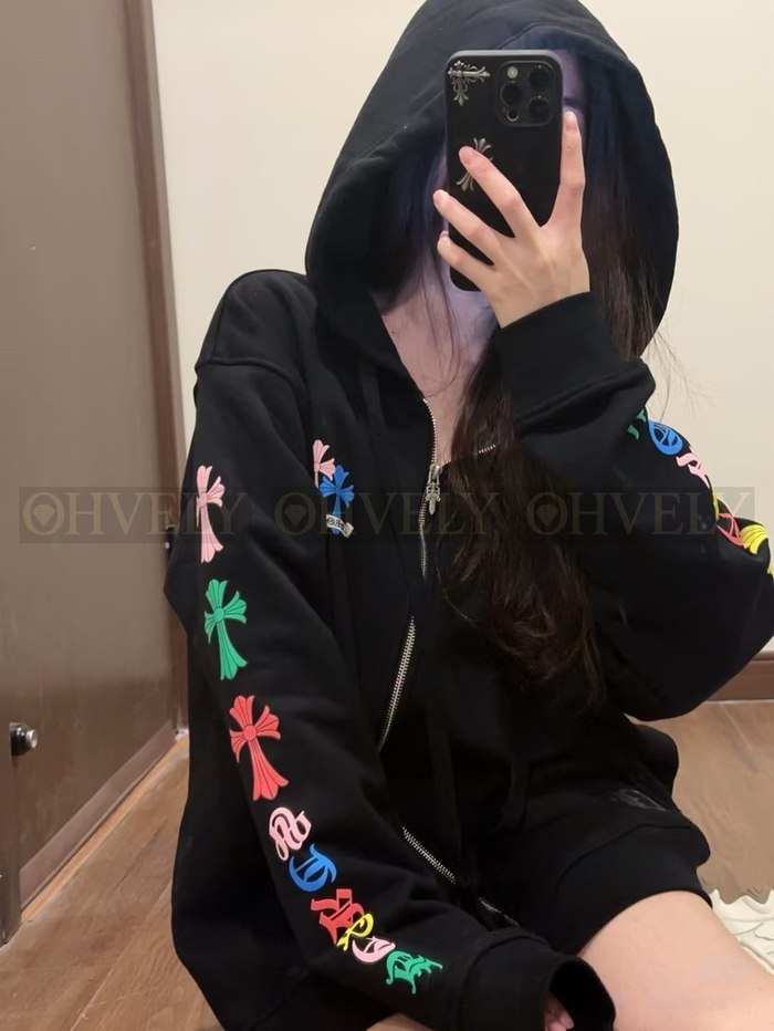 【 ZP 】CHROME HEARTS 후드 집업 블랙 (매장가 180만원)