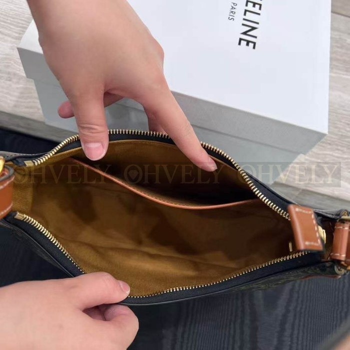 셀린느 아바 숄더백 캔버스