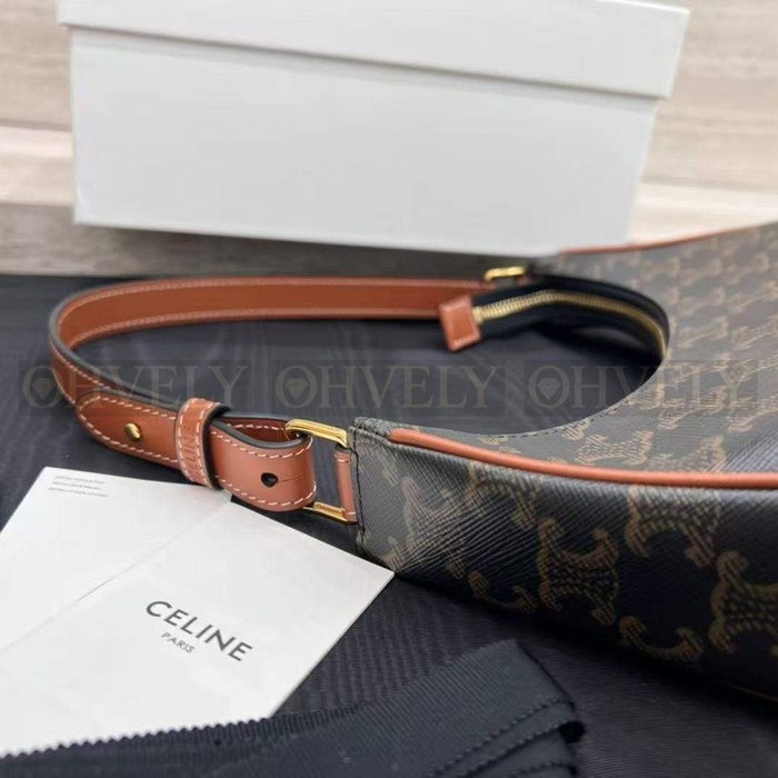 셀린느 아바 숄더백 캔버스