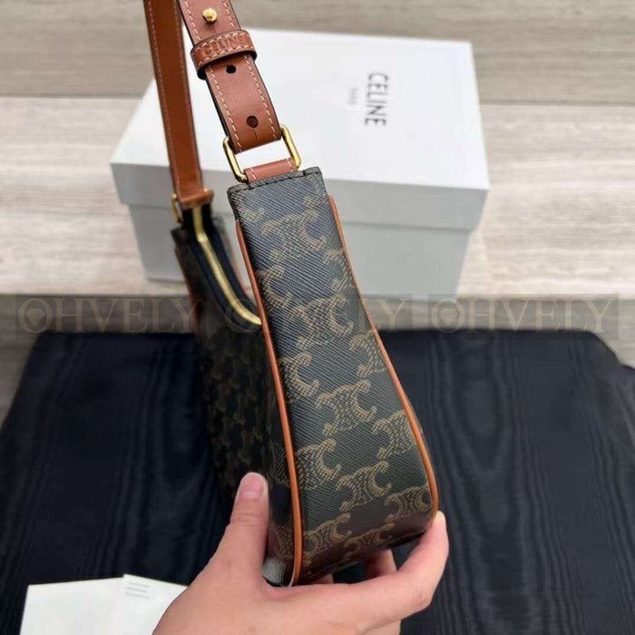 셀린느 아바 숄더백 캔버스