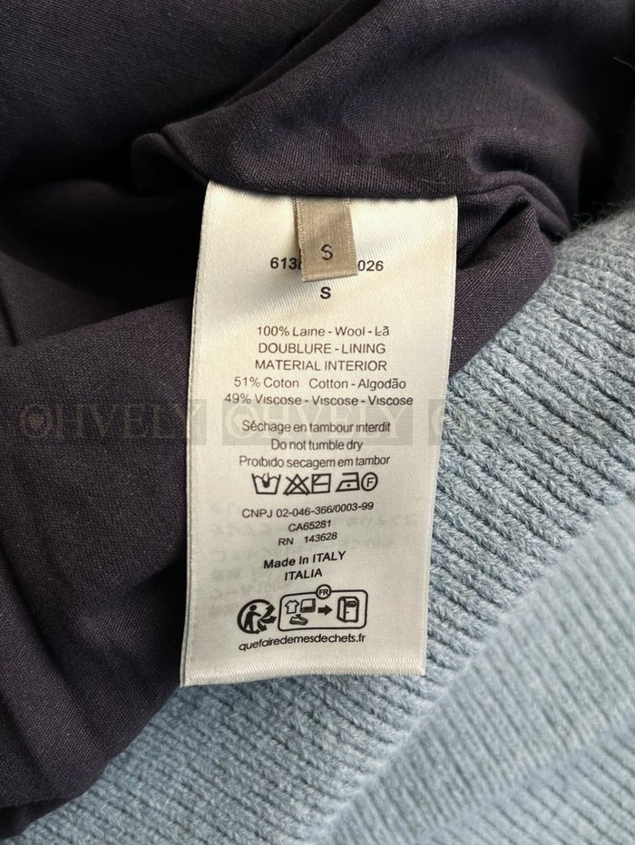 【 ZP 】DIOR 집업 니트 (매장가 580만원)