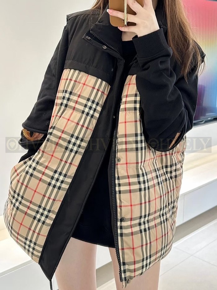 【 ZP 】Burberry 체크 패널 리버시블 베스트 (매장가 285만원)