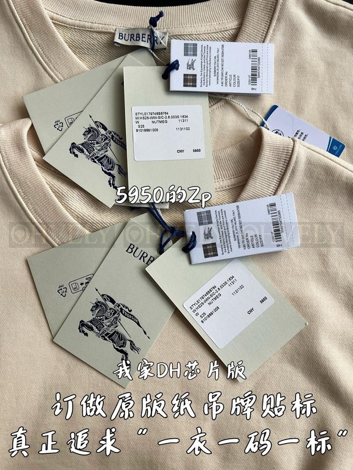 【 ZP 】Burberry 체크 라벨 울 스웨터 (매장가 119만원)