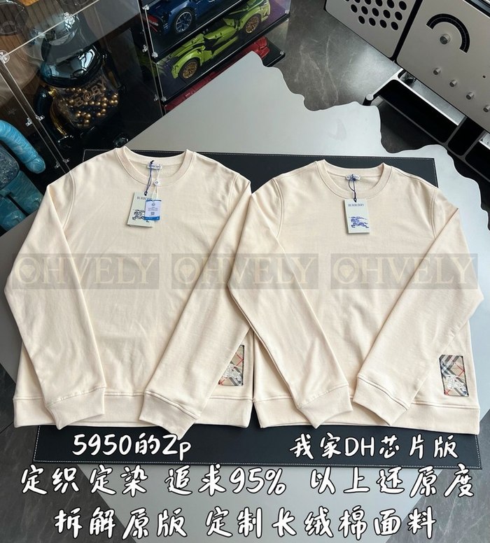 【 ZP 】Burberry 체크 라벨 울 스웨터 (매장가 119만원)