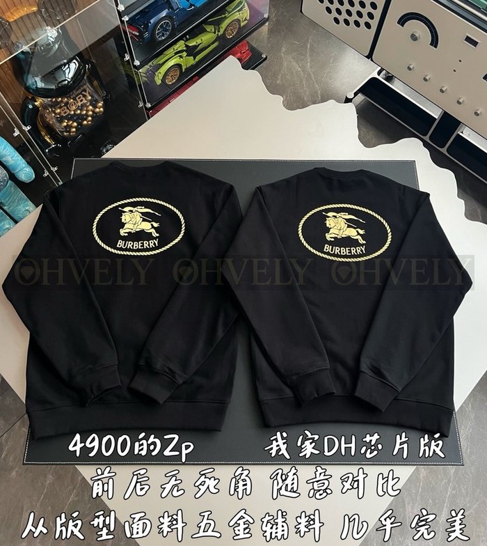 【 ZP 】Burberry 크루넥 리브드 커프 맨투맨 (매장가 98만원)