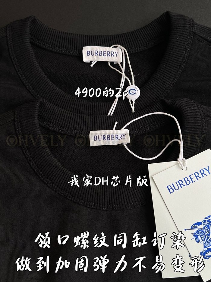 【 ZP 】Burberry 크루넥 리브드 커프 맨투맨 (매장가 98만원)