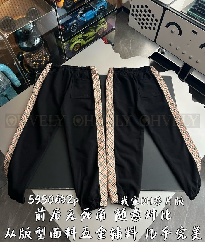 【 ZP 】Burberry 사이드 스몰 체크 바지 (매장가 119만원)