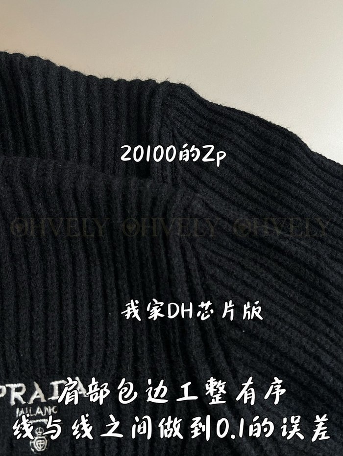 【 ZP 】Prada 블랙 스몰로고 가디건 (매장가 402만원)