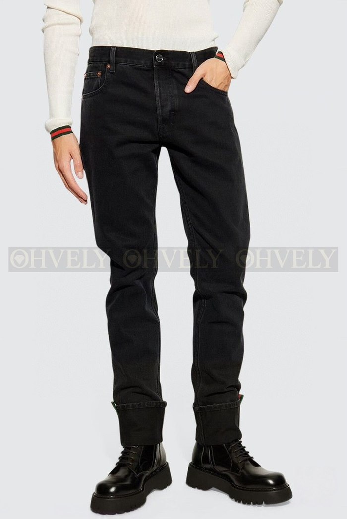 【 ZP 】GUCCI 블랙 진청바지 (매장가 196만원)