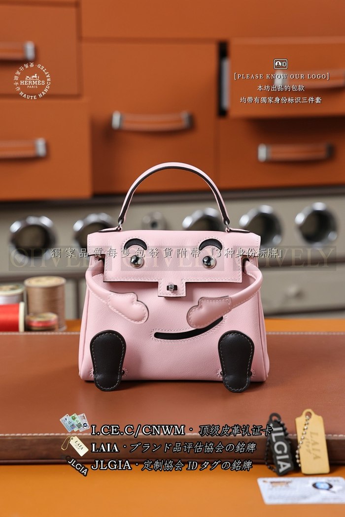 Hermès KELLY DOLL Rose Sakura 은장