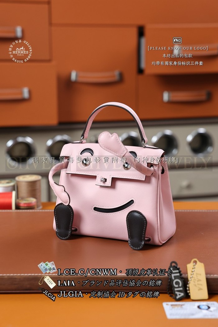Hermès KELLY DOLL Rose Sakura 은장