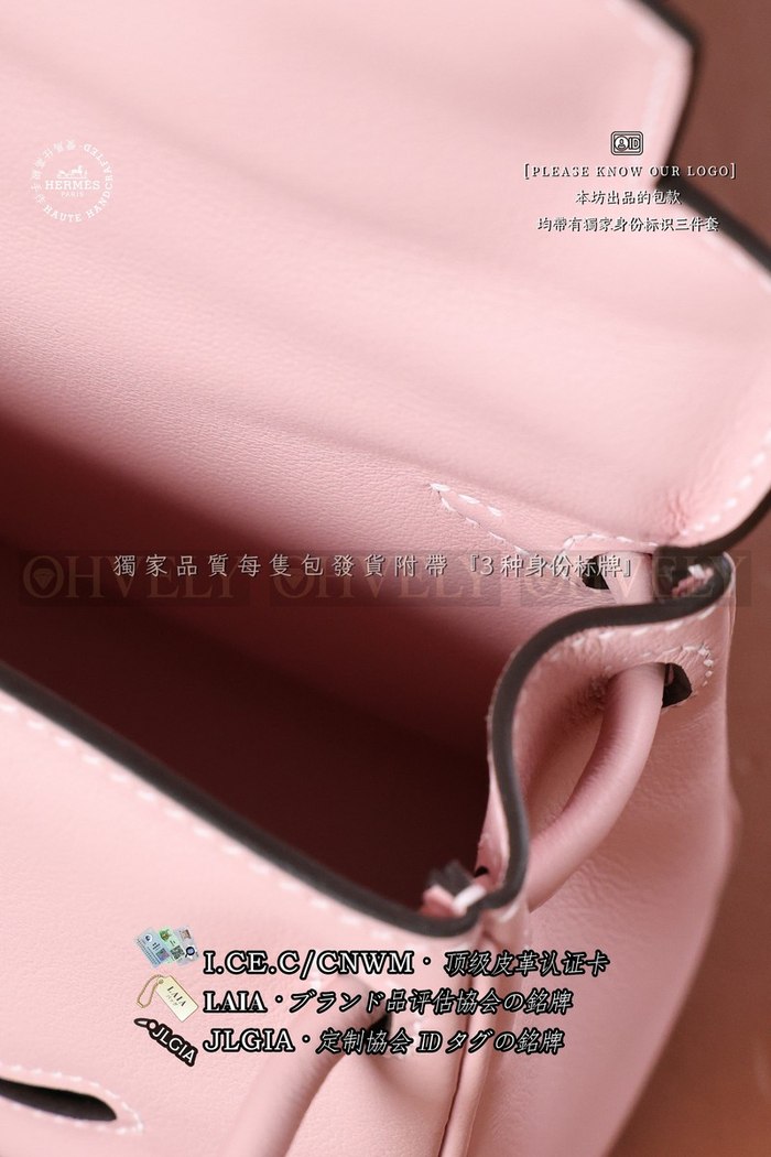 Hermès KELLY DOLL Rose Sakura 은장