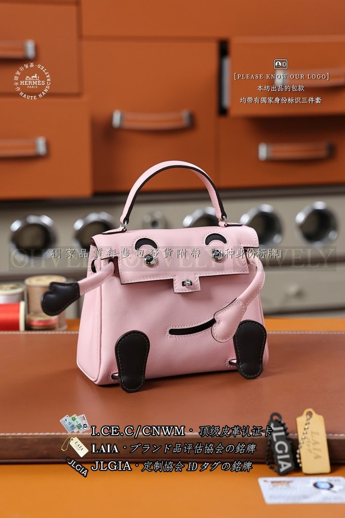 Hermès KELLY DOLL Rose Sakura 은장