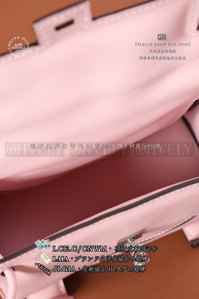 Hermès KELLY DOLL Rose Sakura 은장